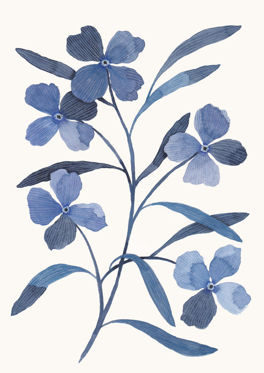 'Blue Flowers' - Giclée Print